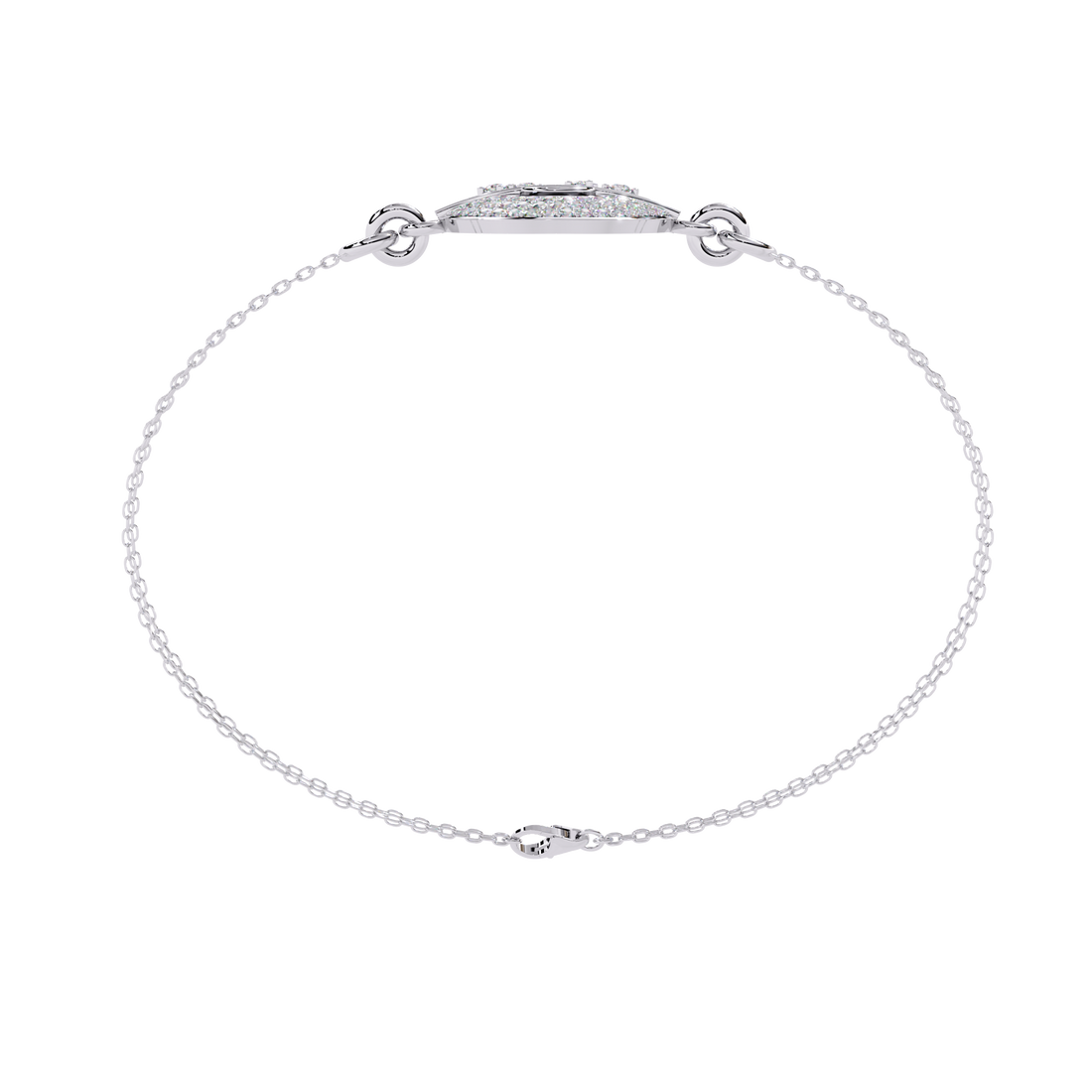 Contemporary Lab Grown Diamond Circle Bracelet