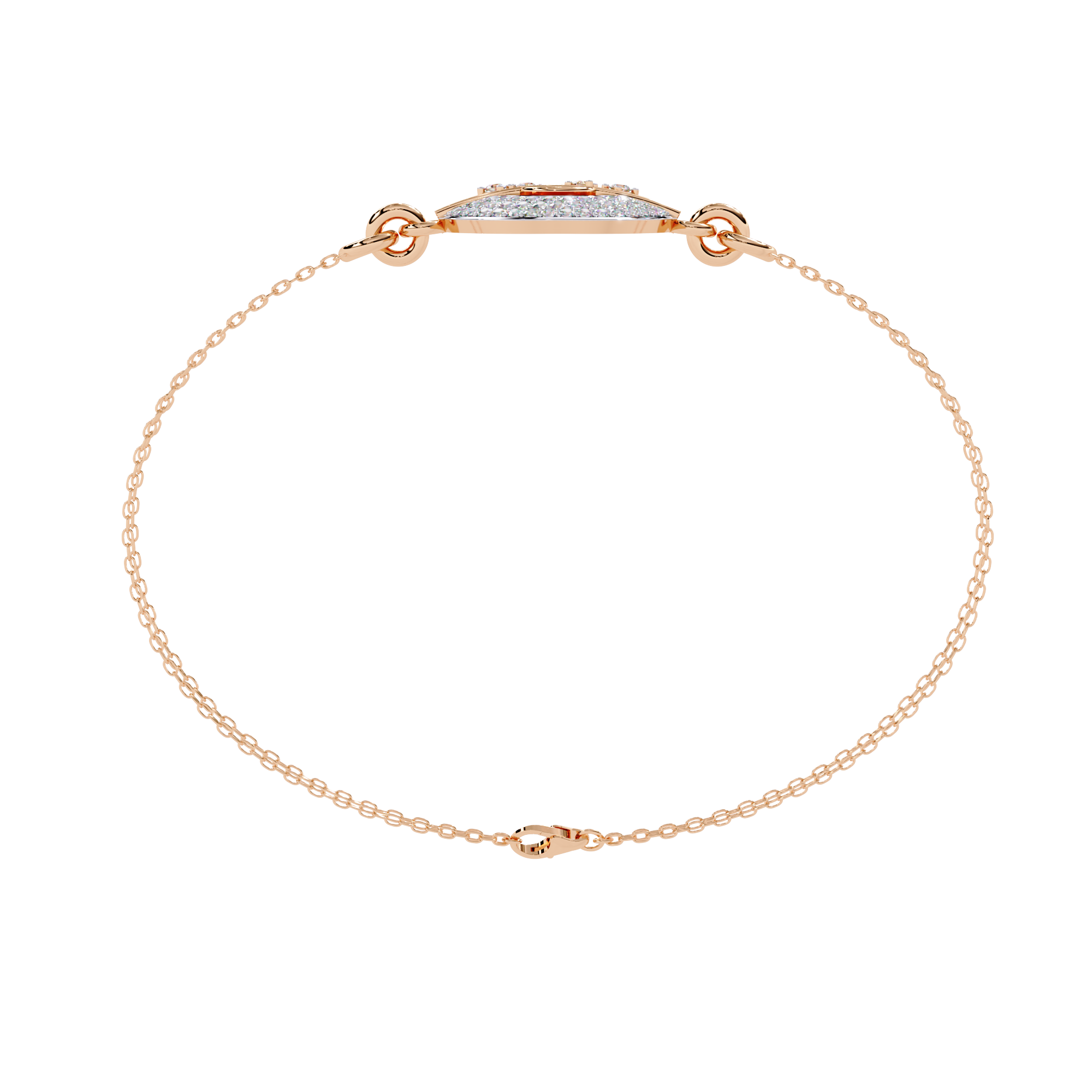 Contemporary Lab Grown Diamond Circle Bracelet
