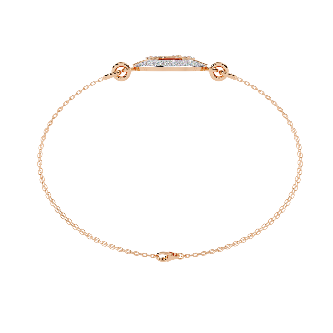 Contemporary Lab Grown Diamond Circle Bracelet
