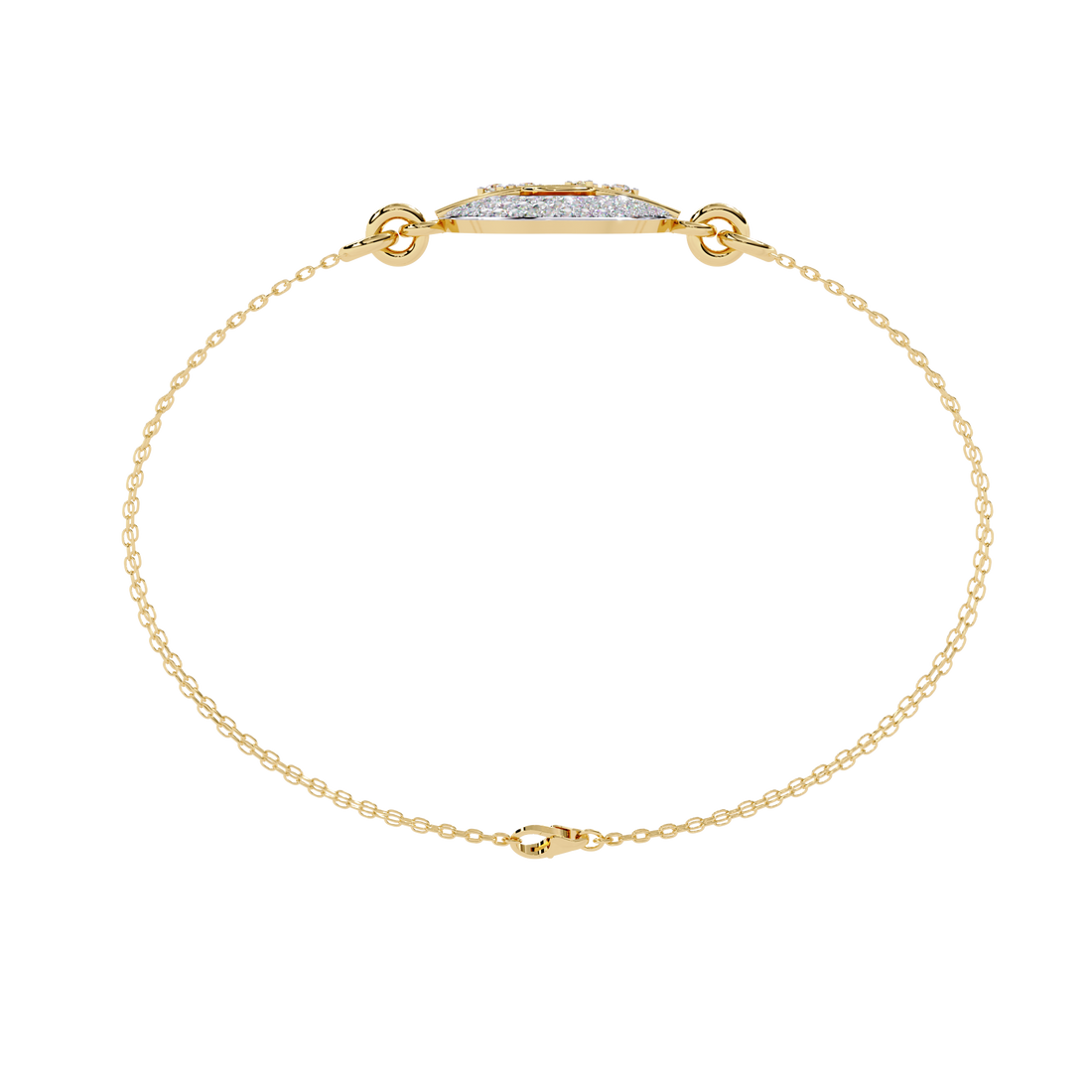 Contemporary Lab Grown Diamond Circle Bracelet