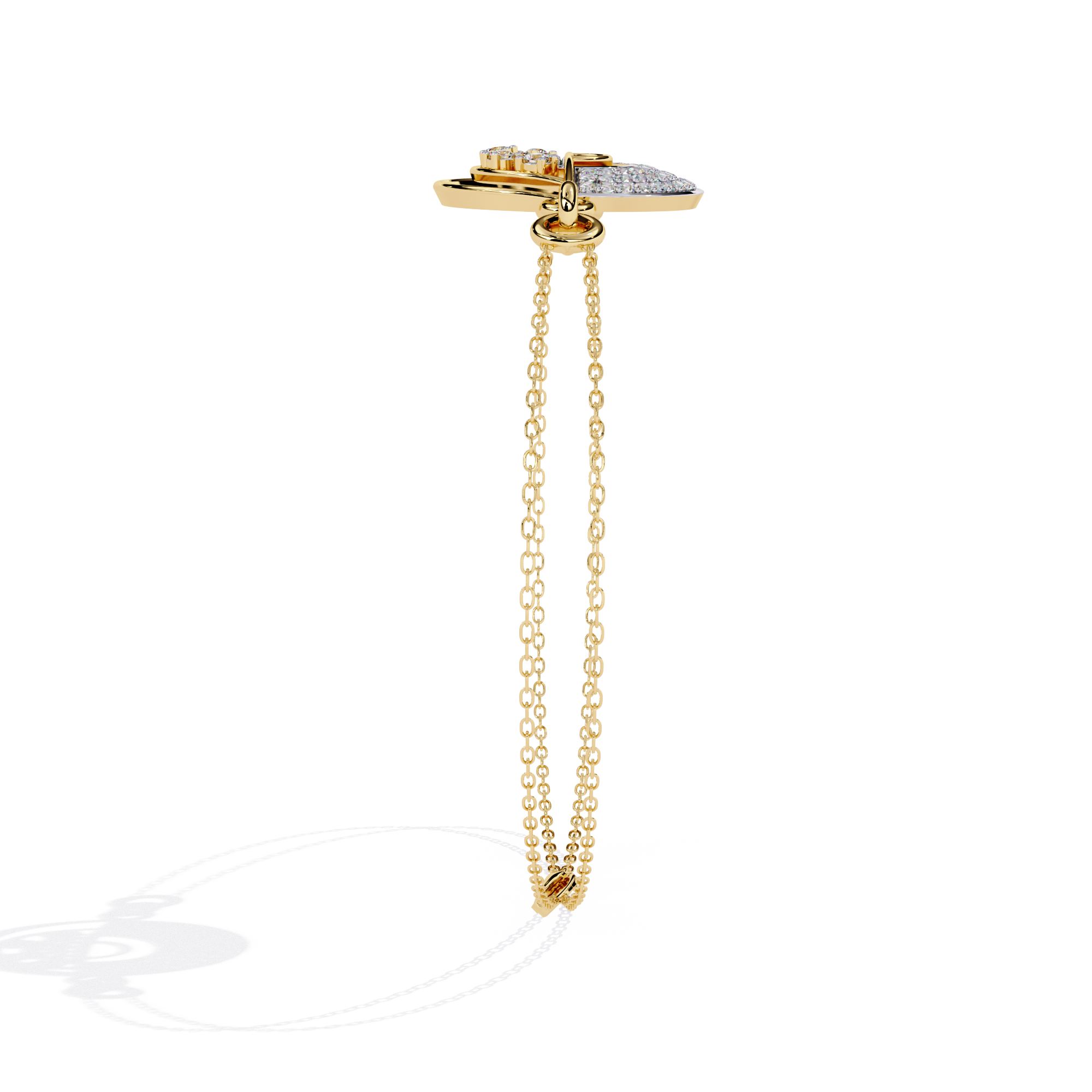 Contemporary Lab Grown Diamond Circle Bracelet