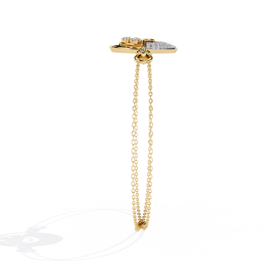 Contemporary Lab Grown Diamond Circle Bracelet