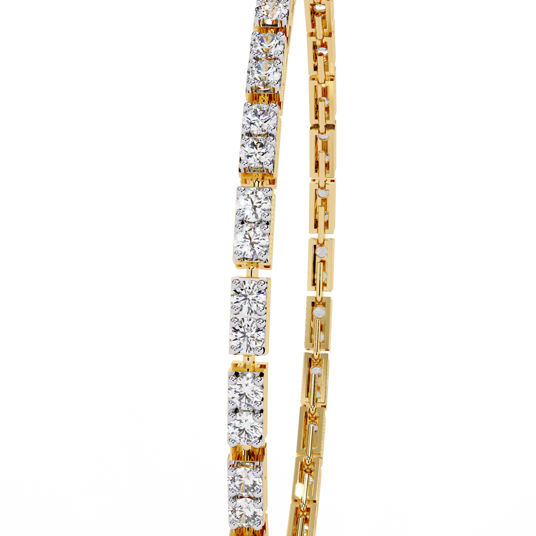 Classic Square lab Grown Tennis Bracelet