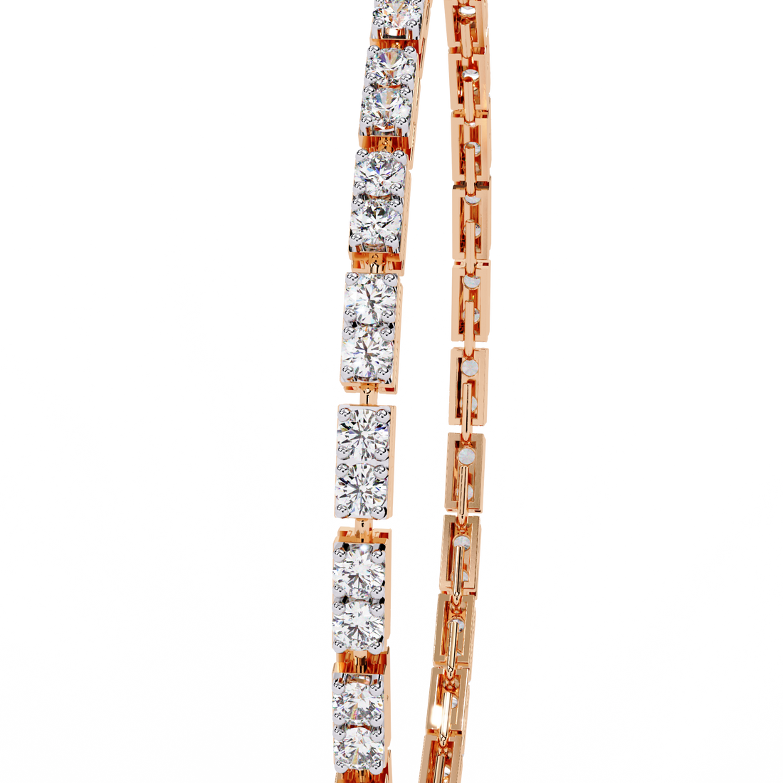 Classic Square lab Grown Tennis Bracelet