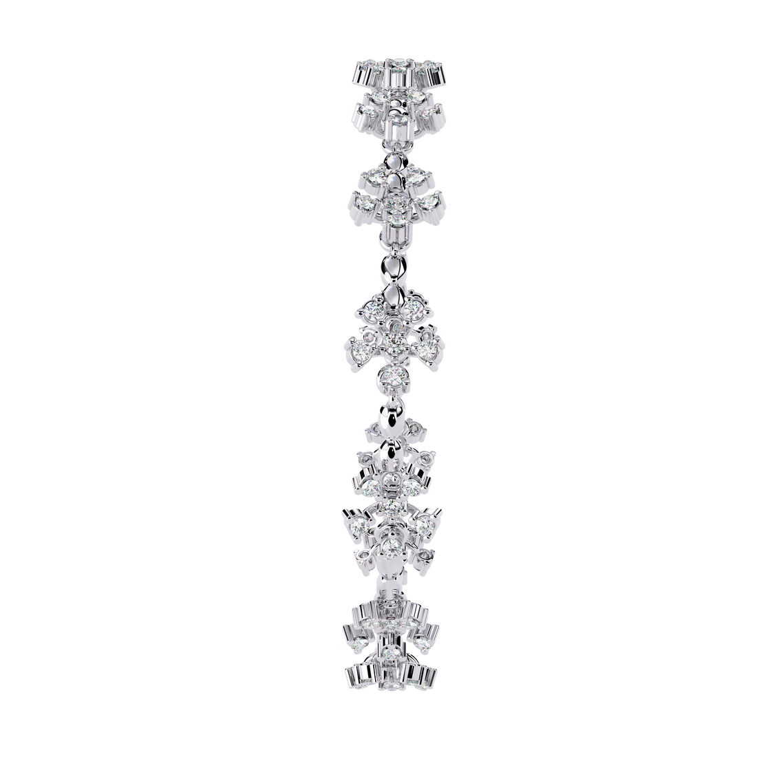 Floral Petals Lab Grown Diamond Bracelet