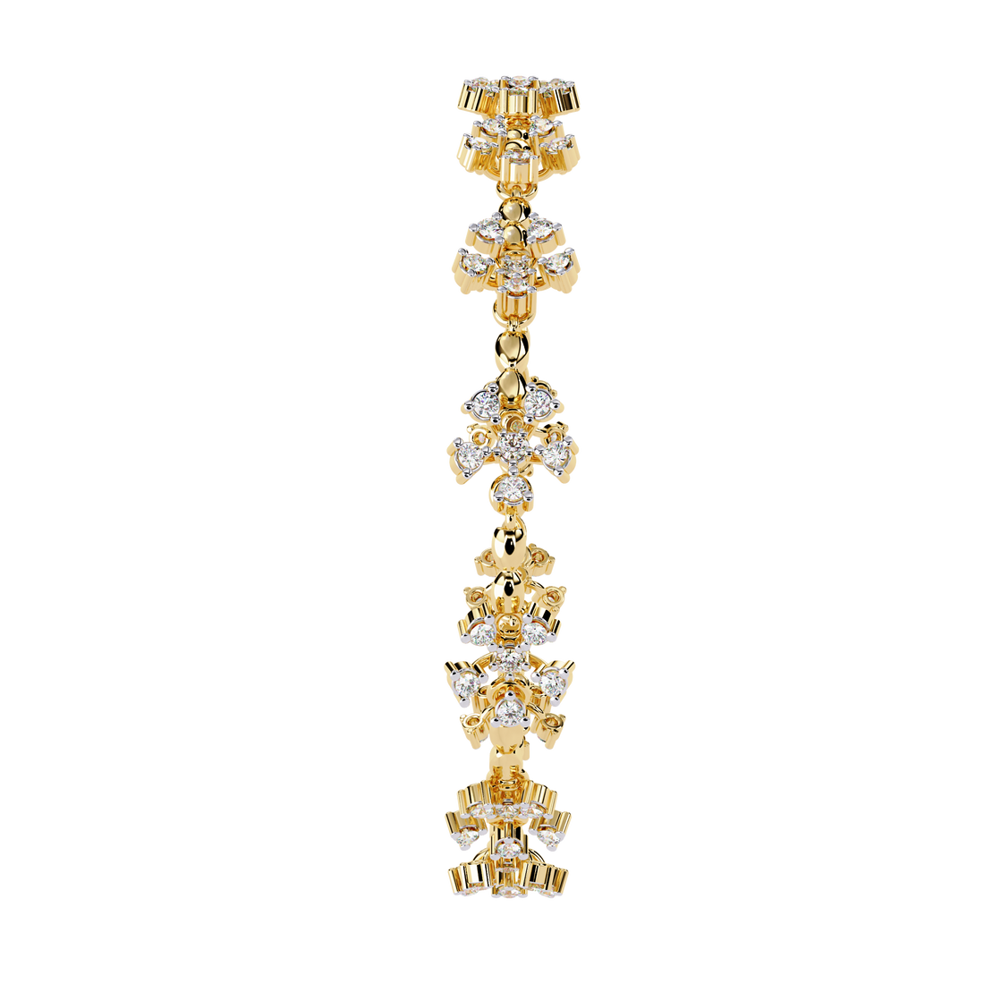 Floral Petals Lab Grown Diamond Bracelet