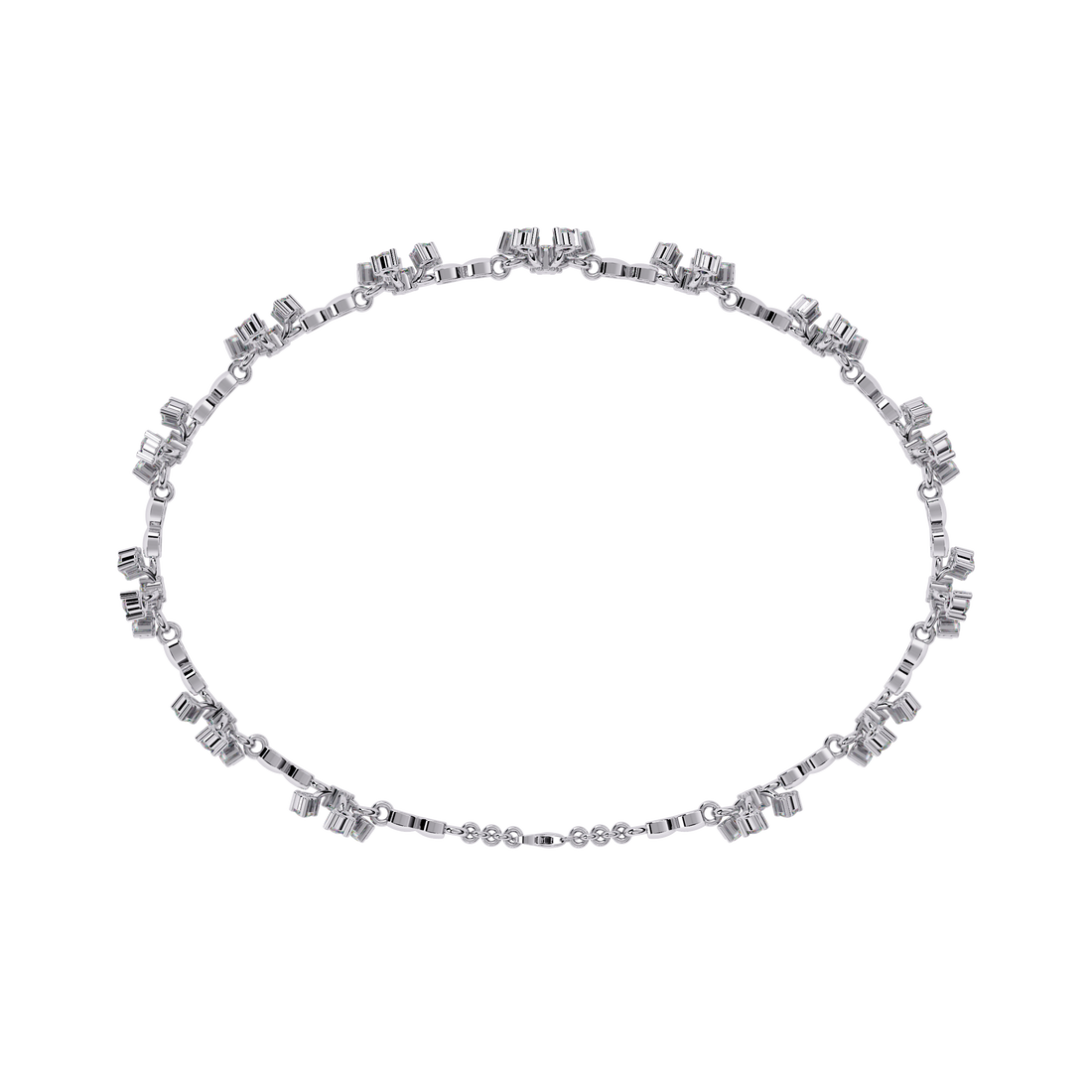 Floral Petals Lab Grown Diamond Bracelet