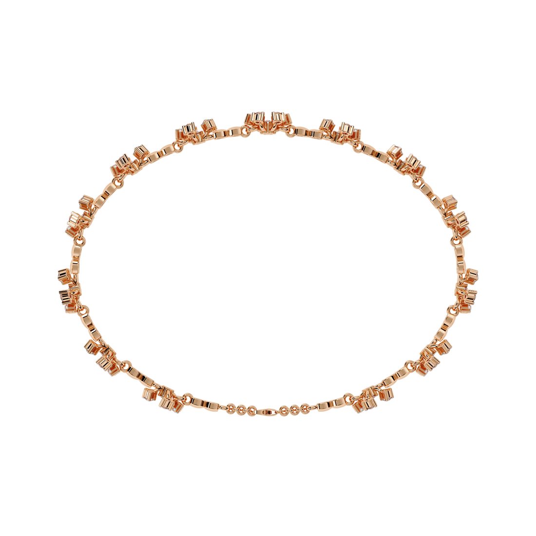 Floral Petals Lab Grown Diamond Bracelet