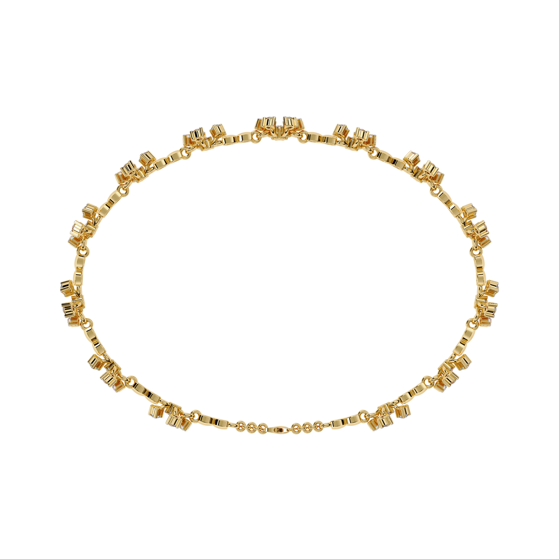 Floral Petals Lab Grown Diamond Bracelet