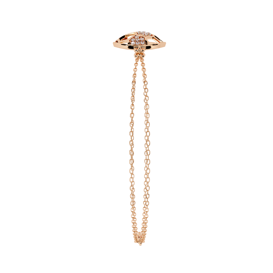 Sporty Dainty Charm Bracelet with Lab Grown Diamonds