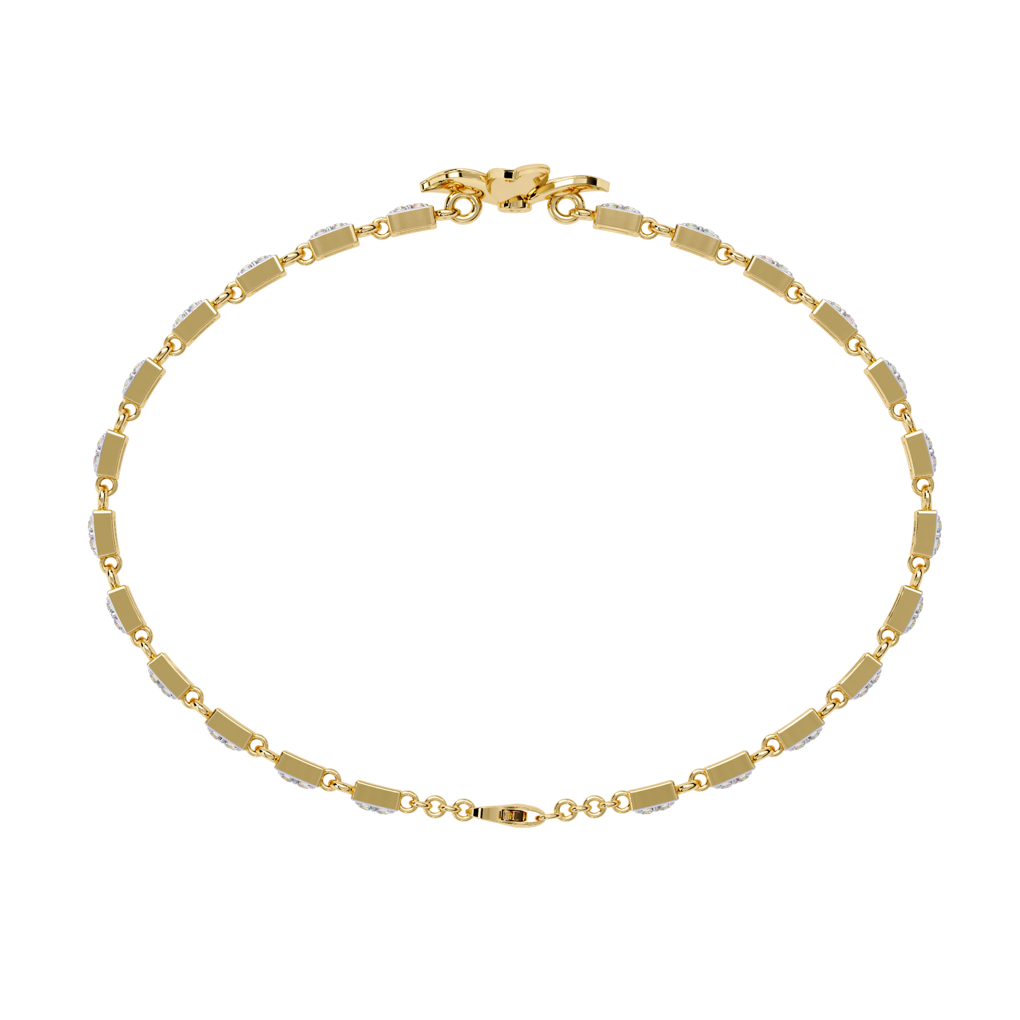 Delicate Floral Bracelet with Lab Grown Diamonds