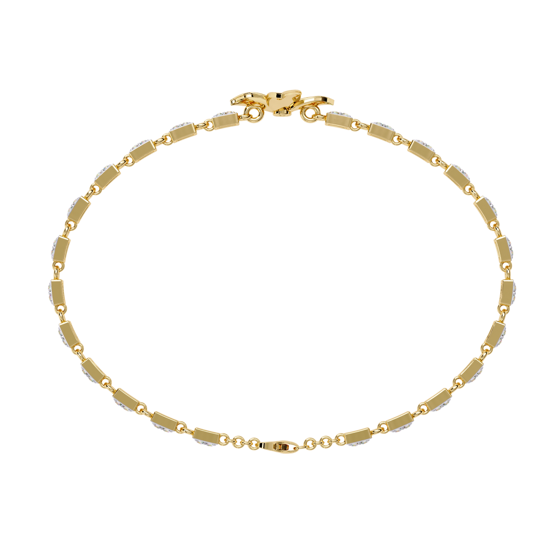 Delicate Floral Bracelet with Lab Grown Diamonds