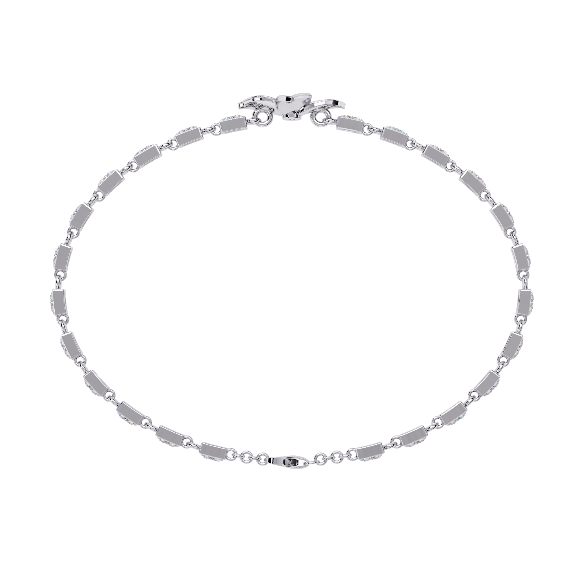 Delicate Floral Bracelet with Lab Grown Diamonds