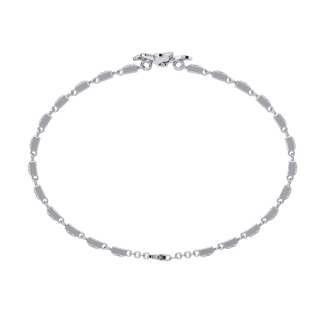 Delicate Floral Bracelet with Lab Grown Diamonds