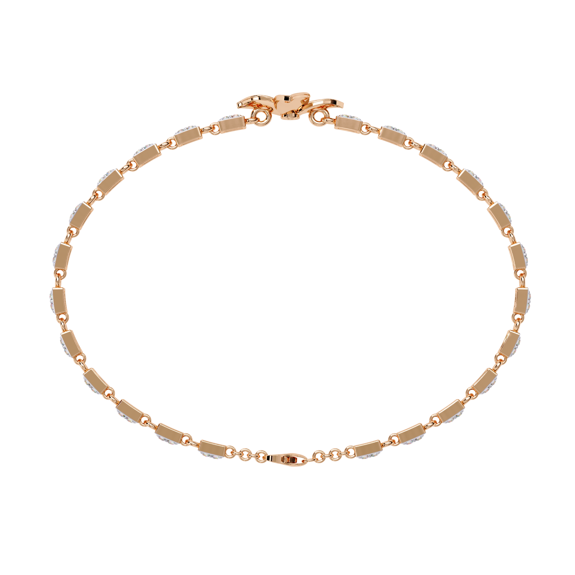 Delicate Floral Bracelet with Lab Grown Diamonds