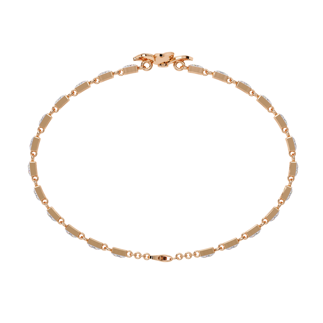 Delicate Floral Bracelet with Lab Grown Diamonds