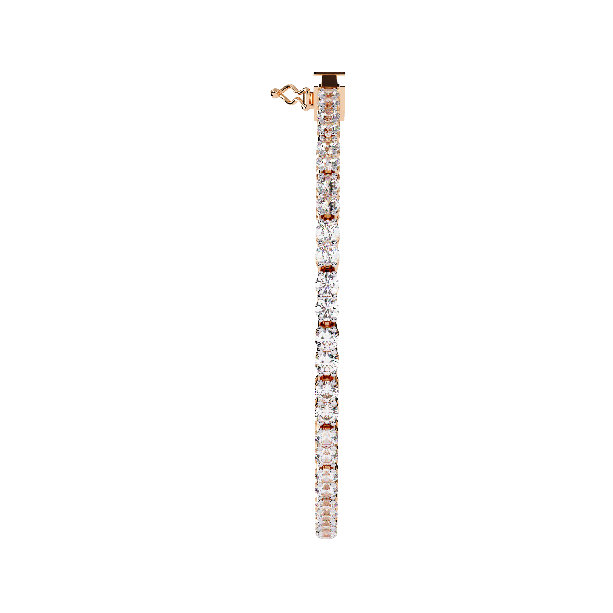 Timeless Round Cut Lab Grown Diamond Tennis Bracelet