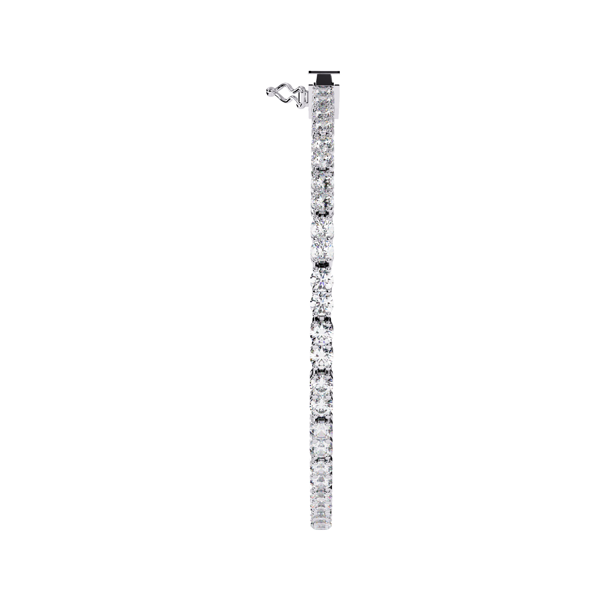 Timeless Round Cut Lab Grown Diamond Tennis Bracelet