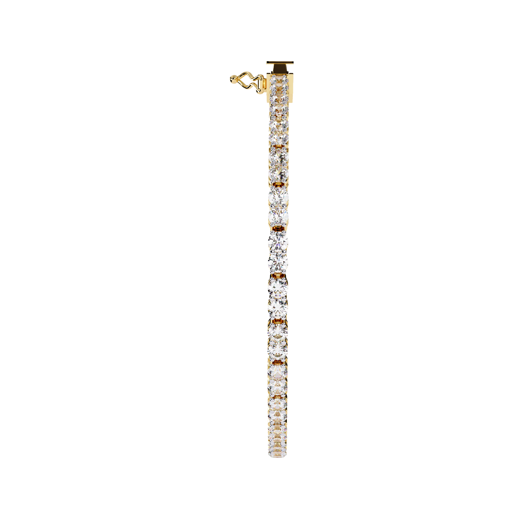 Timeless Round Cut Lab Grown Diamond Tennis Bracelet