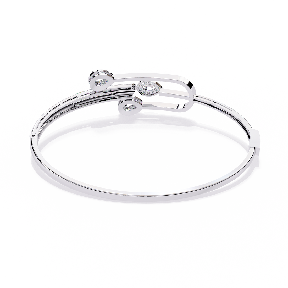 Contemporary Pear Shape Lab Grown Diamond Bracelet