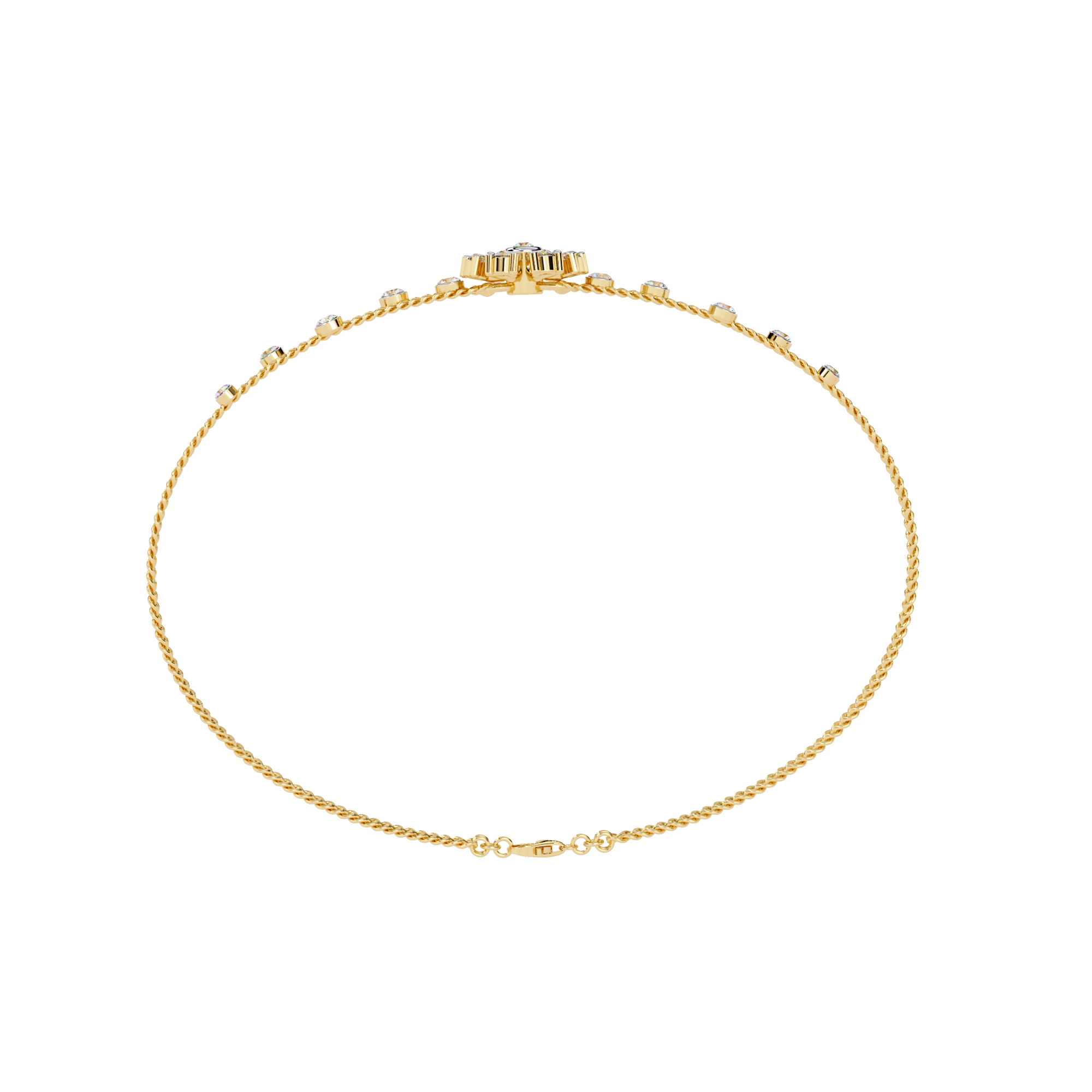 Delicate Weave Diamond Bracelet