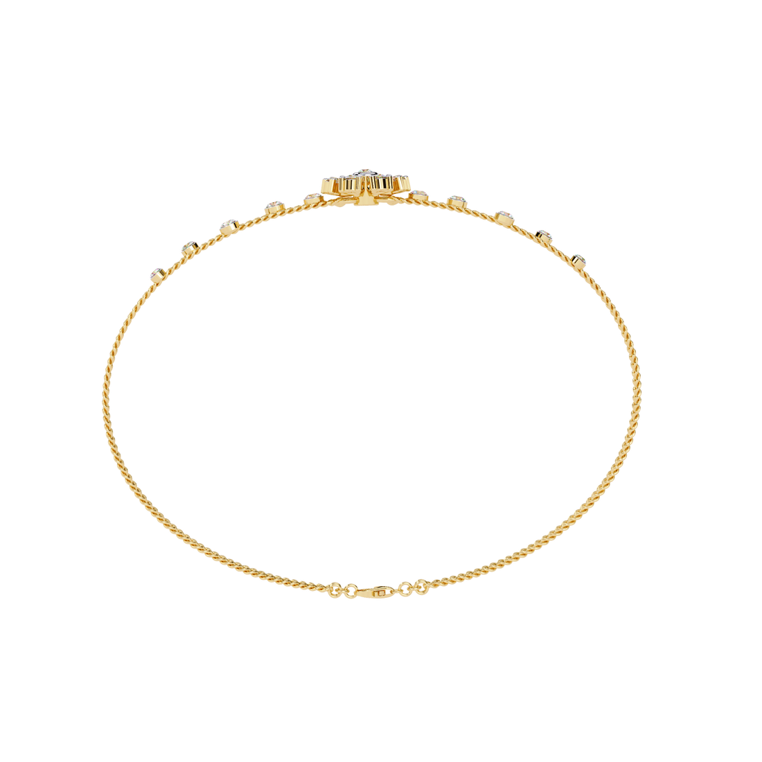 Delicate Weave Diamond Bracelet