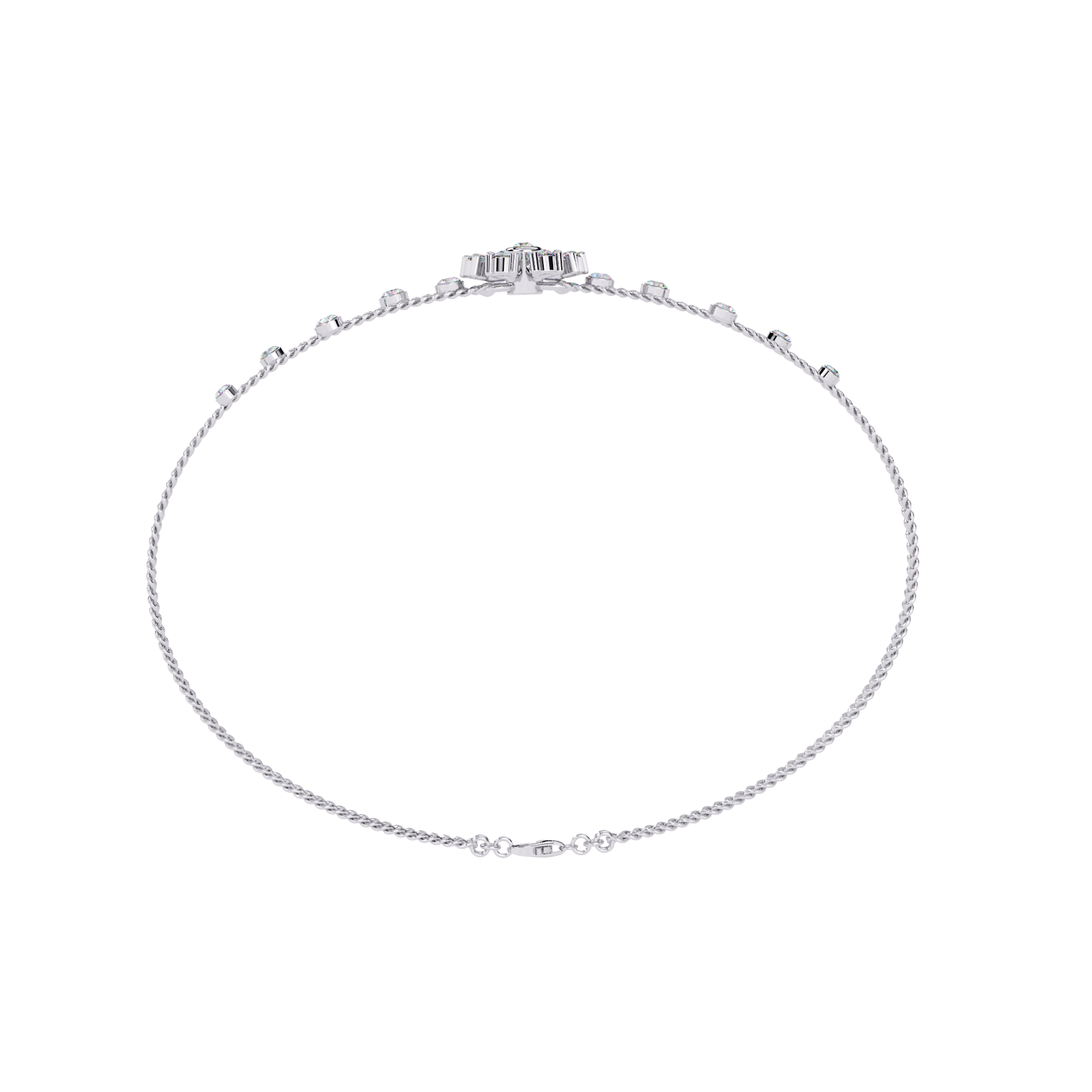 Delicate Weave Diamond Bracelet