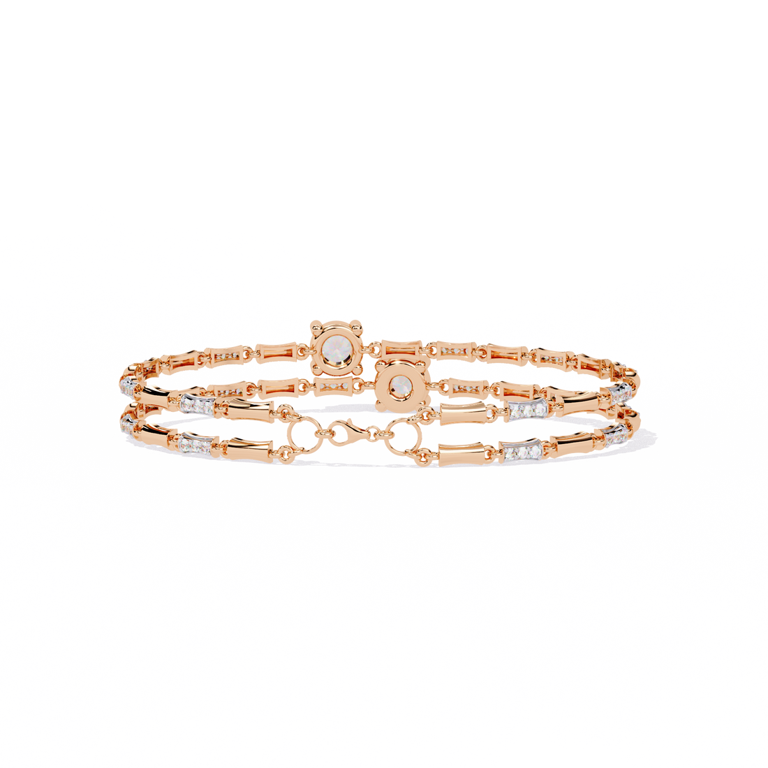 Twin Glorious Wrist Diamond Bracelet