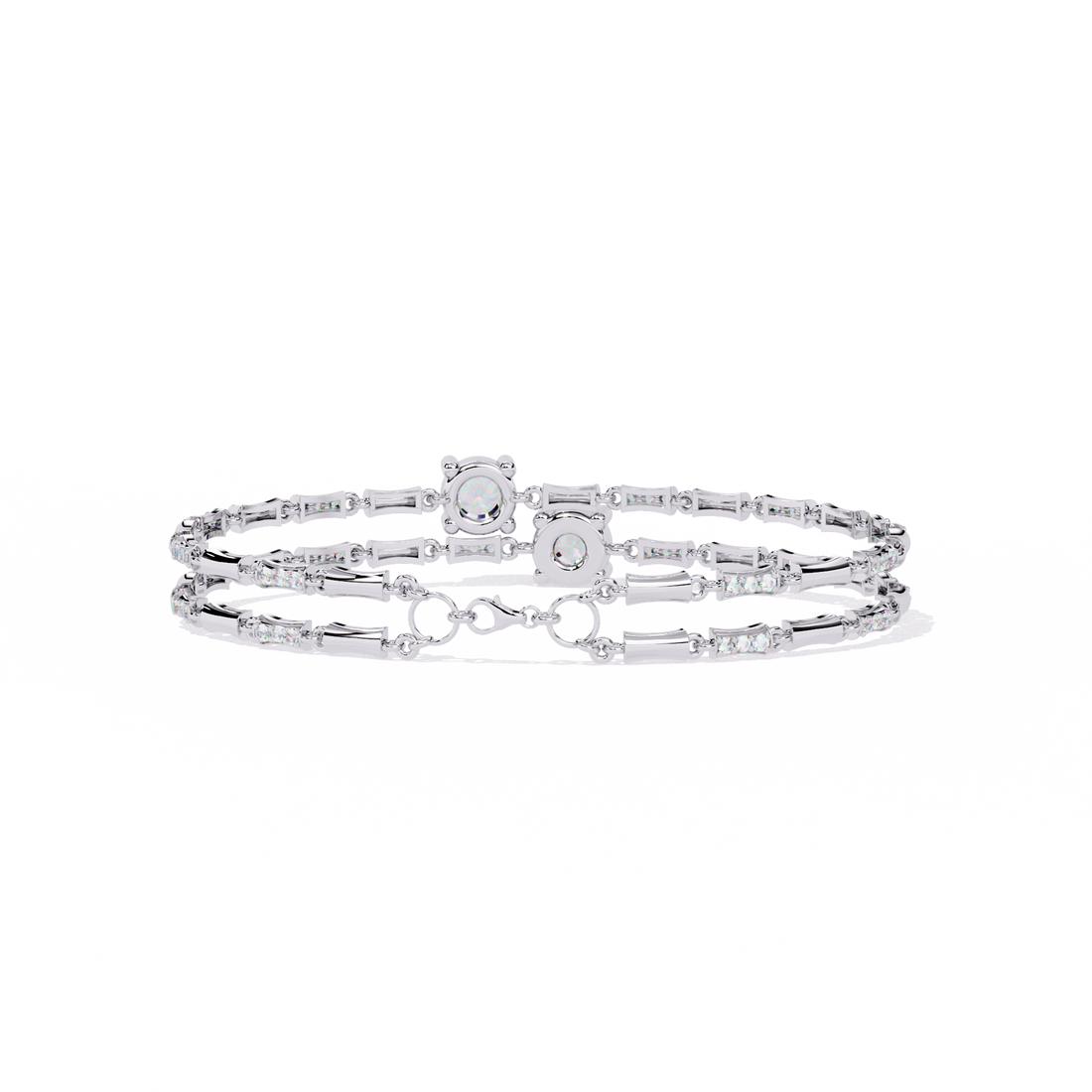 Twin Glorious Wrist Diamond Bracelet
