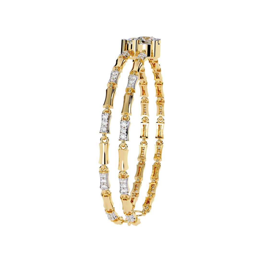 Twin Glorious Wrist Diamond Bracelet