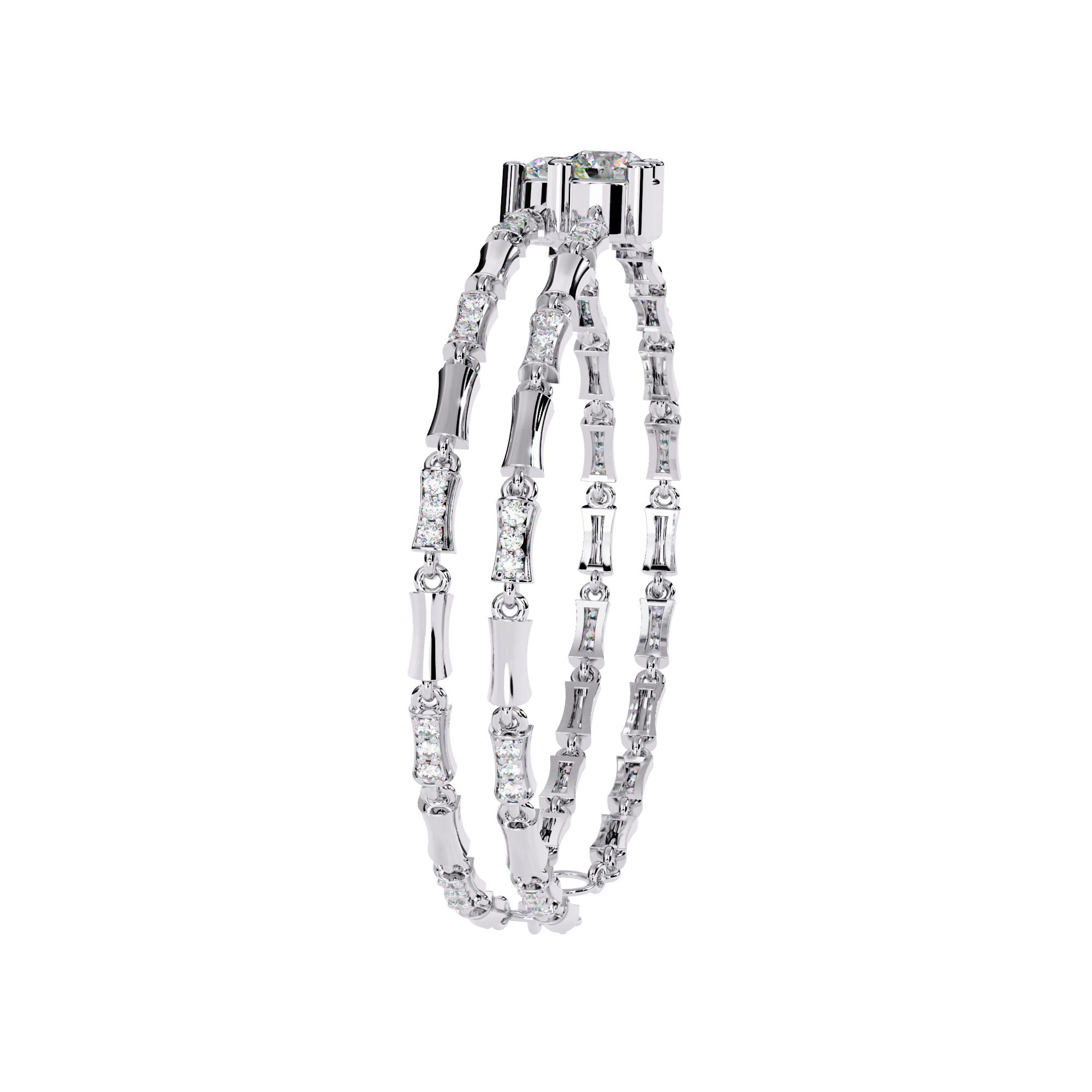 Twin Glorious Wrist Diamond Bracelet
