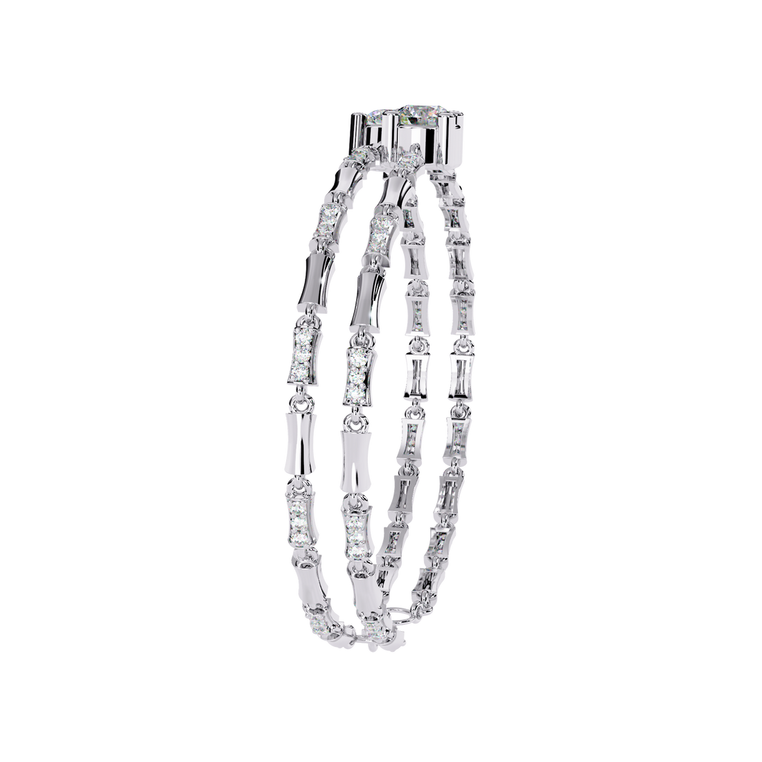 Twin Glorious Wrist Diamond Bracelet
