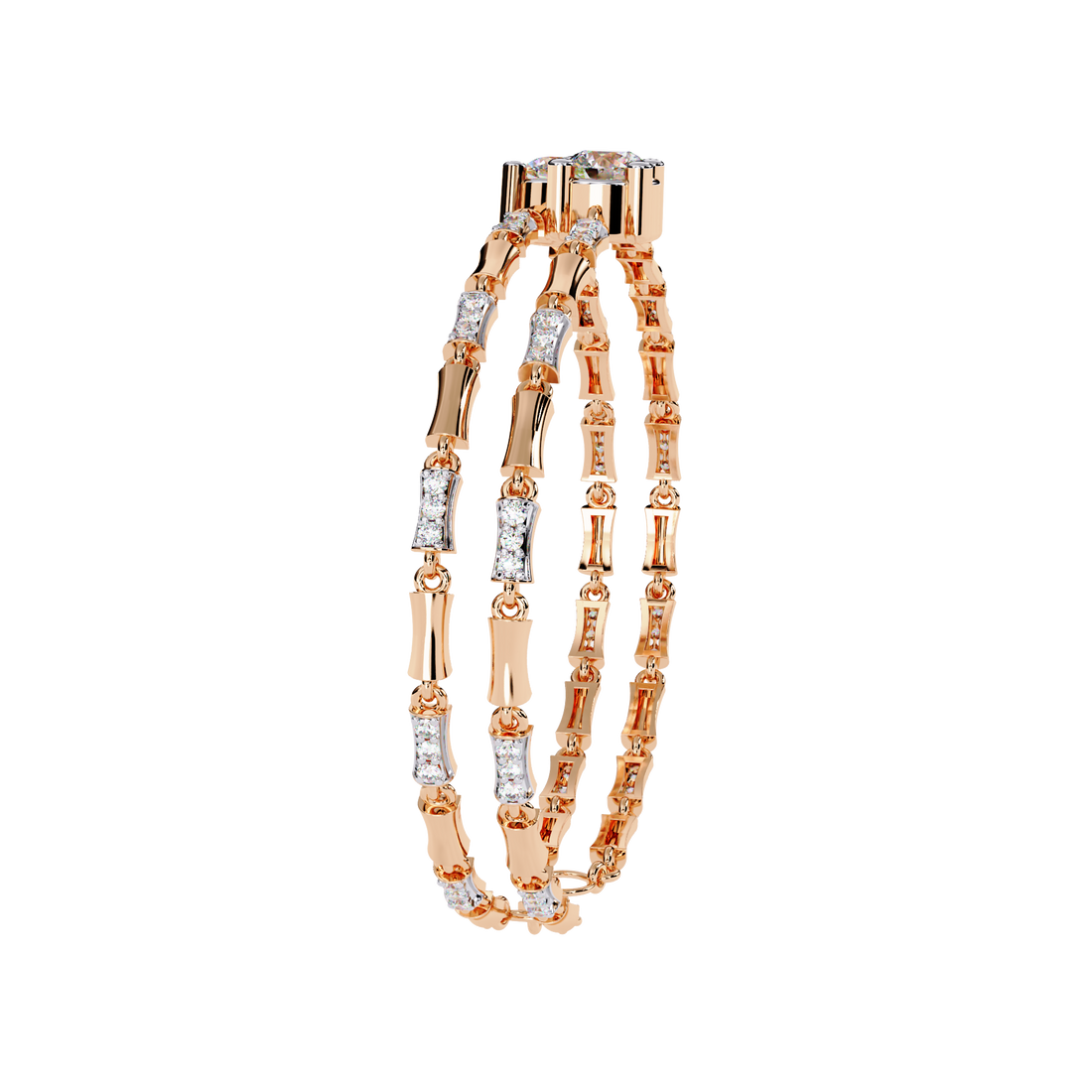 Twin Glorious Wrist Diamond Bracelet