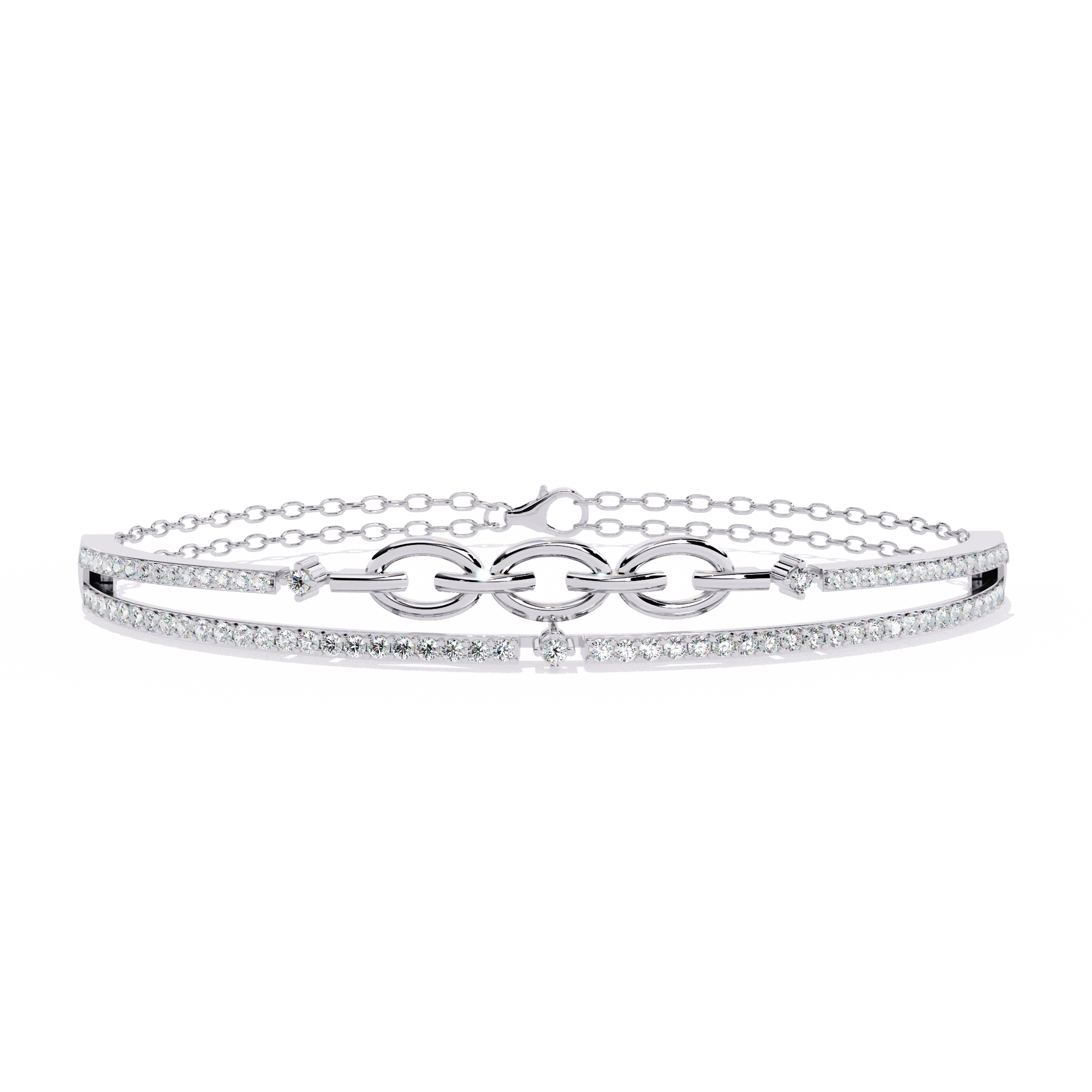 Cool Waves Diamond Bracelet