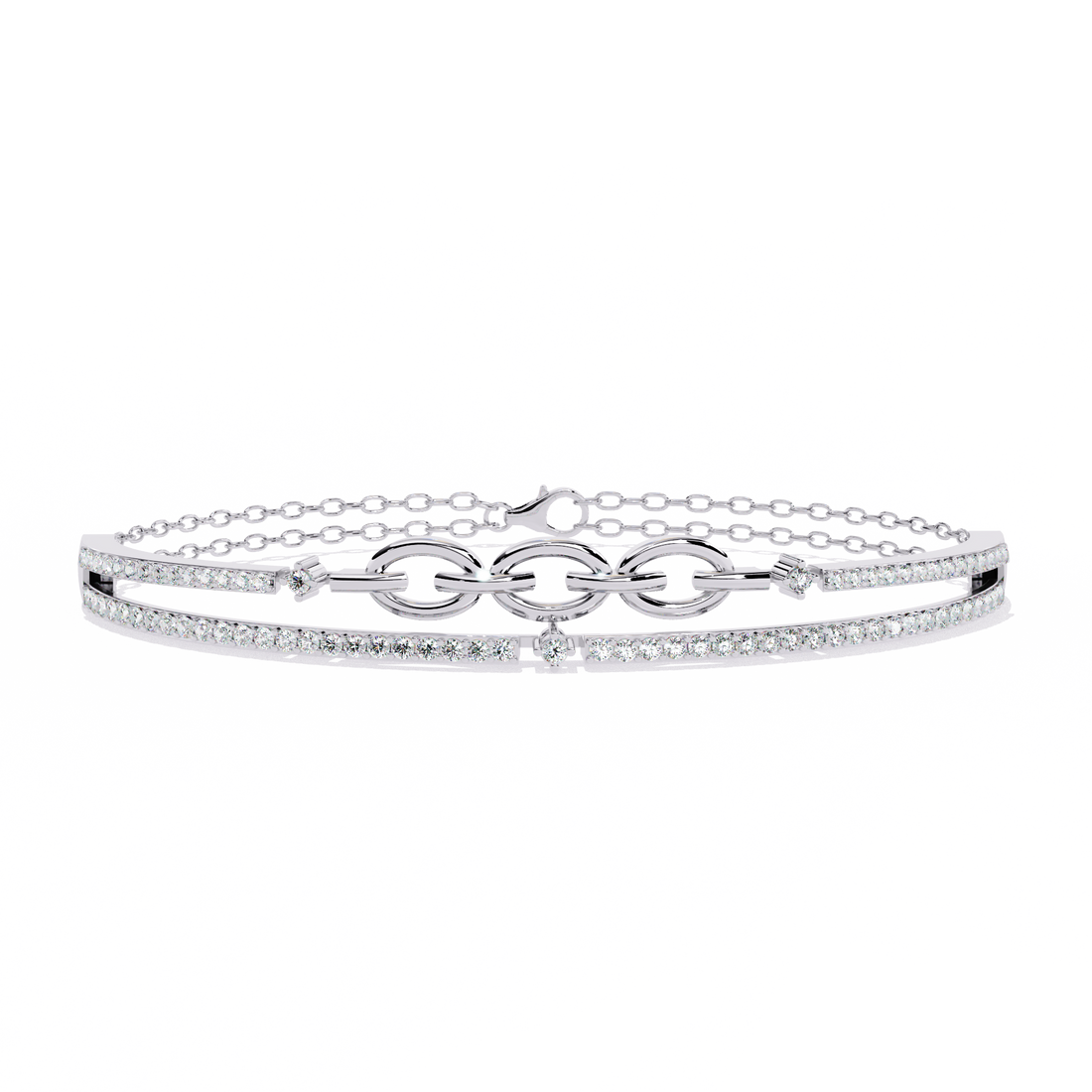 Cool Waves Diamond Bracelet