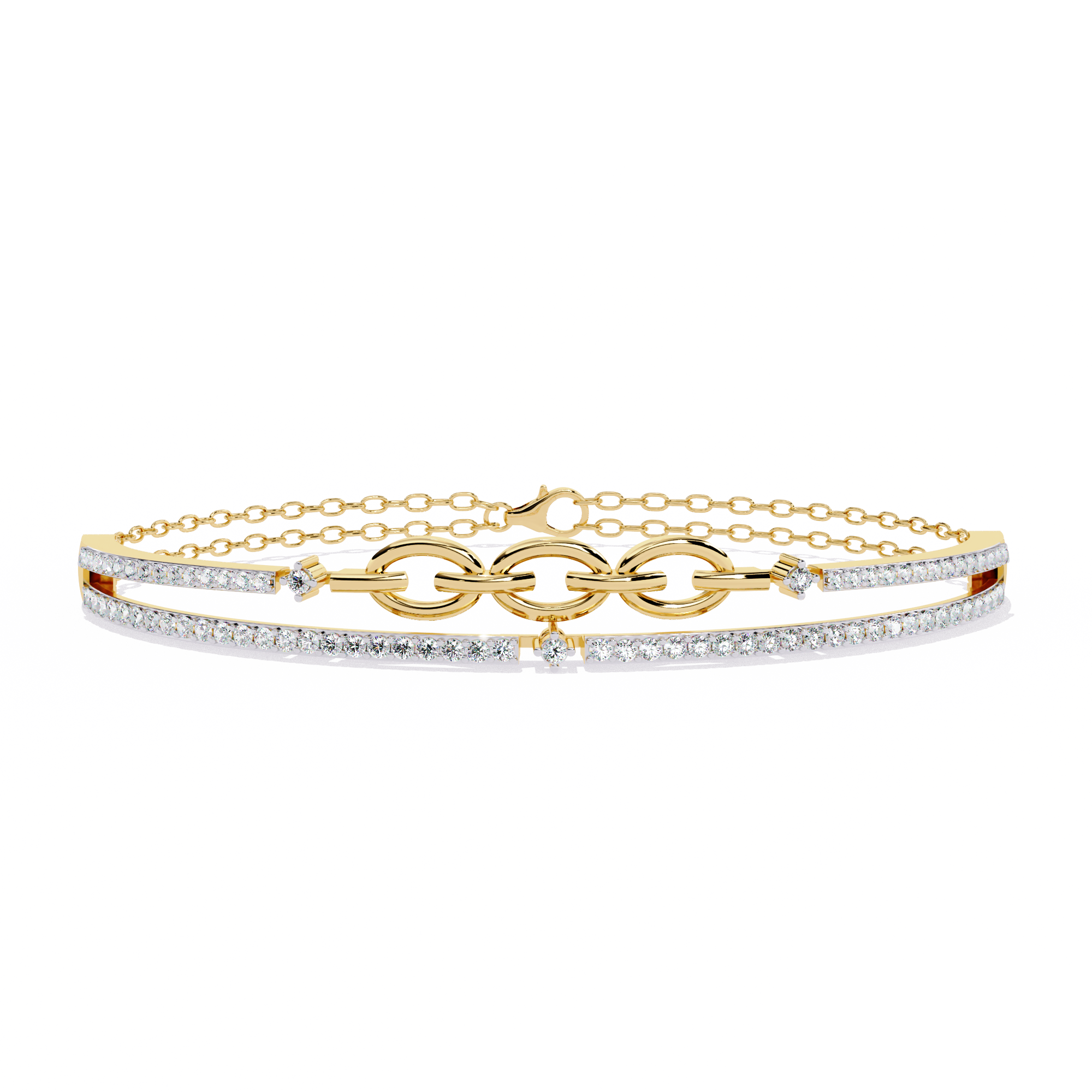 Cool Waves Diamond Bracelet