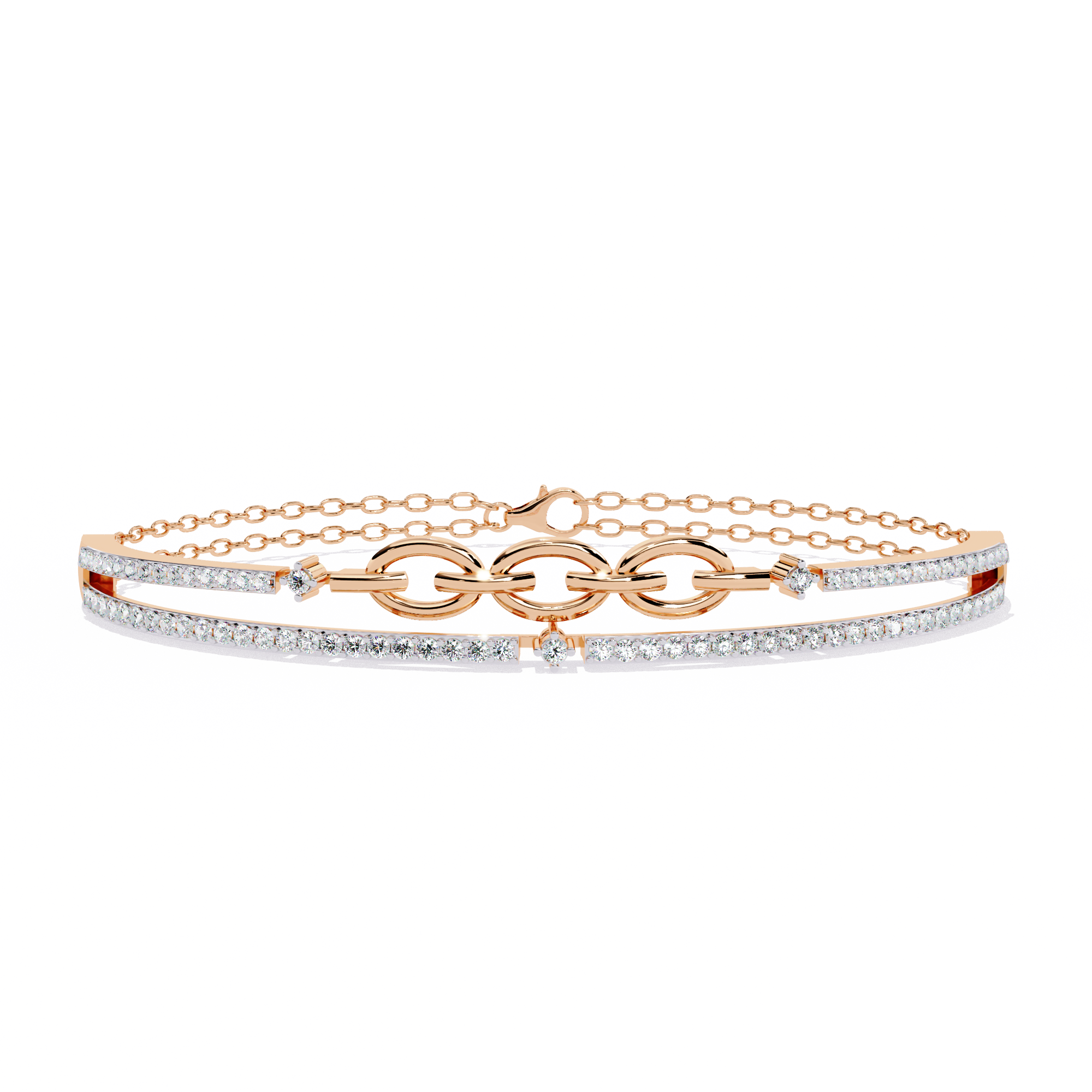 Cool Waves Diamond Bracelet