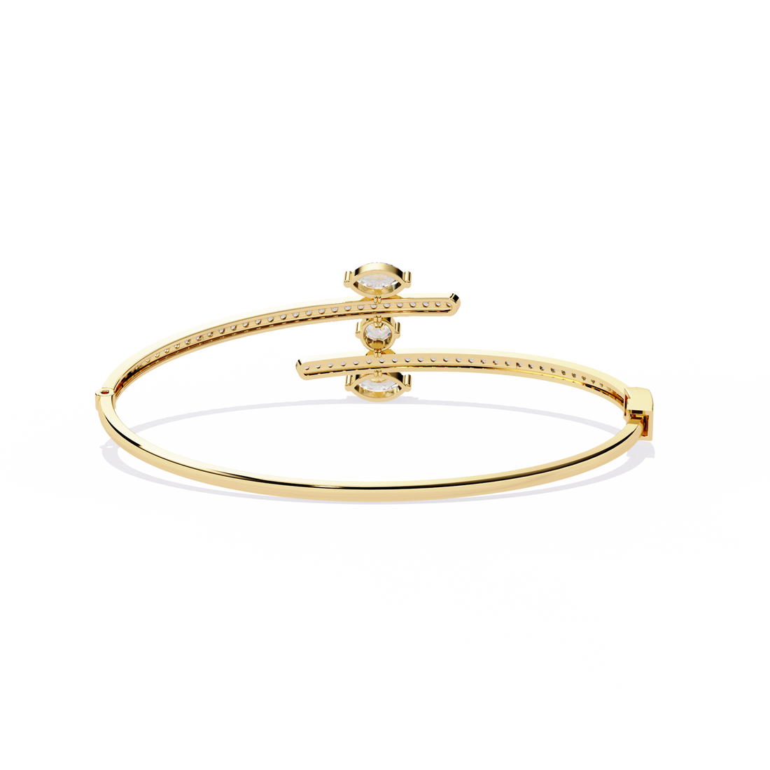 Elegant Marquise & Round Cut Lab Grown Diamond Bracelet