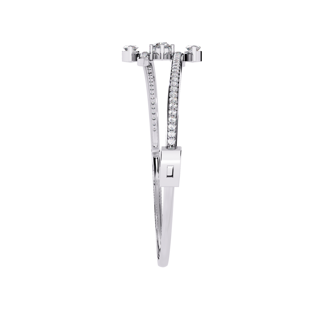 Elegant Marquise & Round Cut Lab Grown Diamond Bracelet