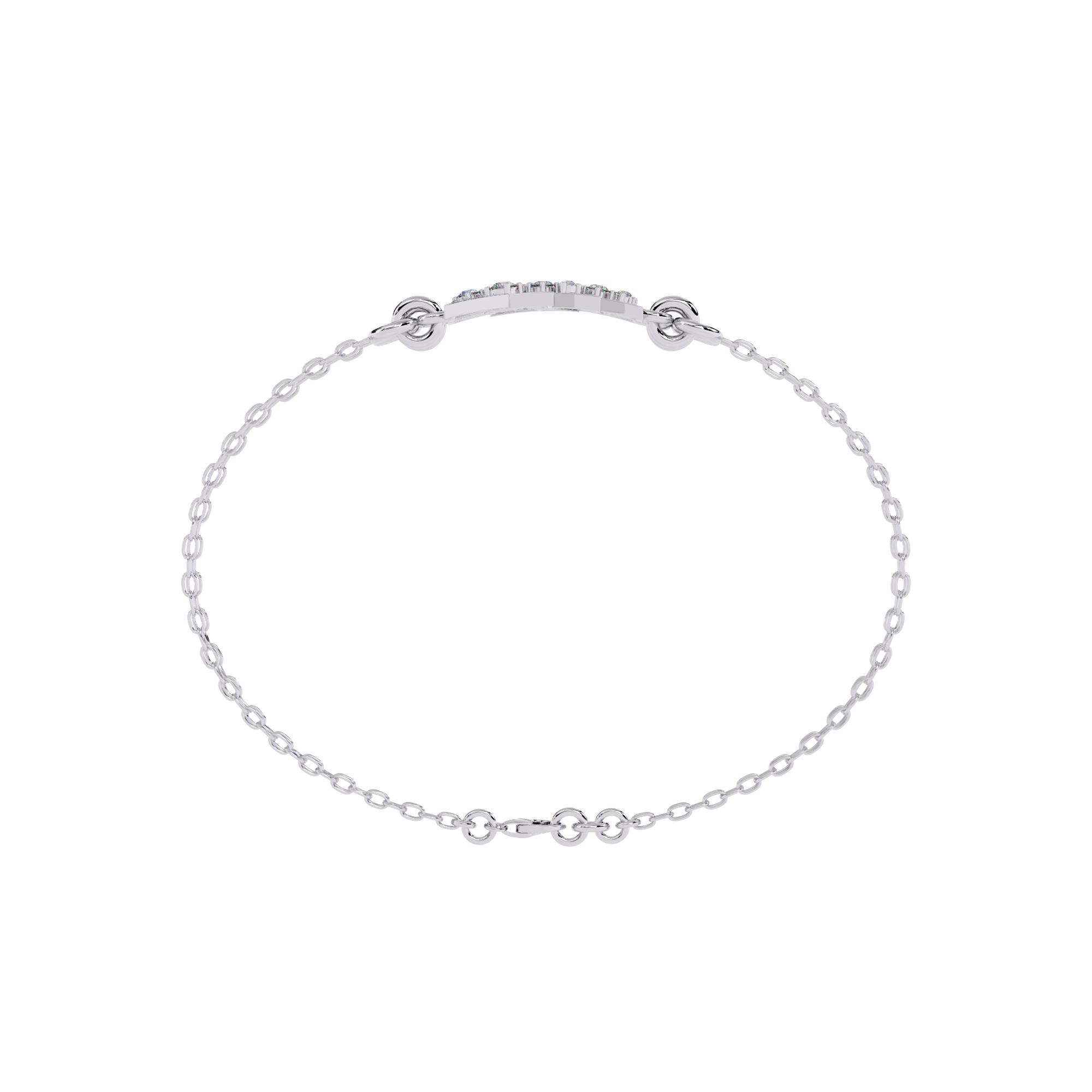 GeoSpark – Diamond Bracelet with Triangle Motif