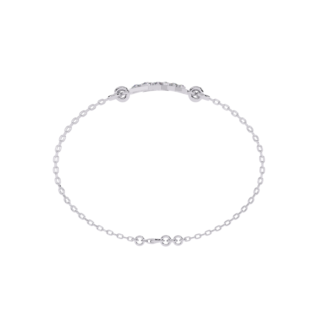 GeoSpark – Diamond Bracelet with Triangle Motif