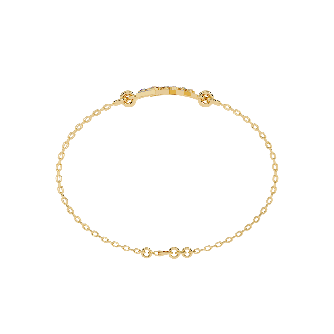 GeoSpark – Diamond Bracelet with Triangle Motif