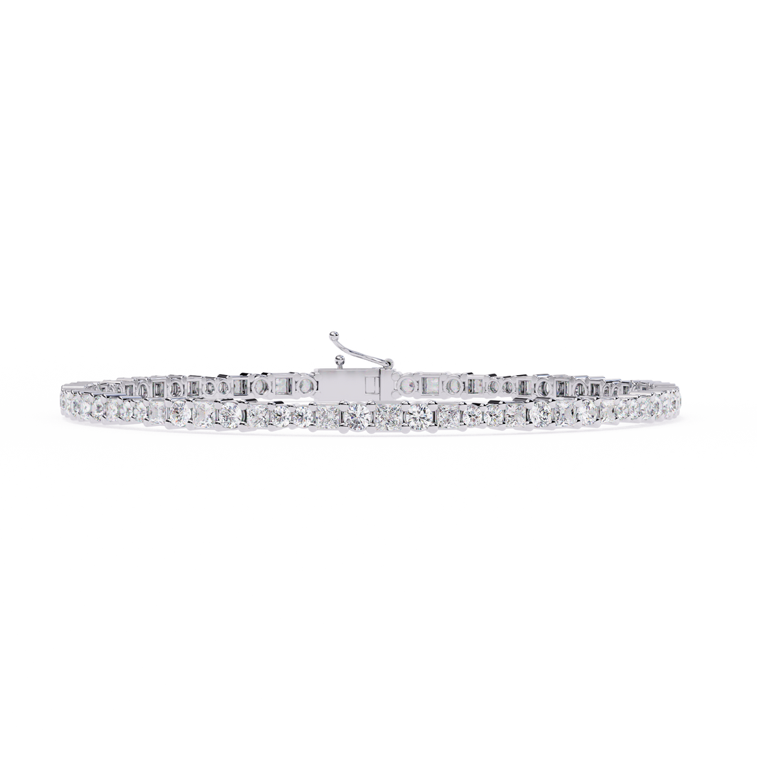 Eternal Spark – Classic Diamond Tennis Bracelet