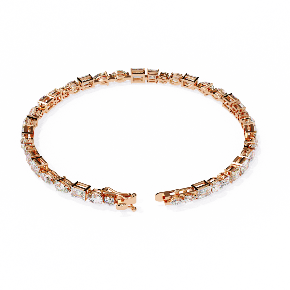 Cut Above – Luxurious Bracelet with Varied Diamond Shapes