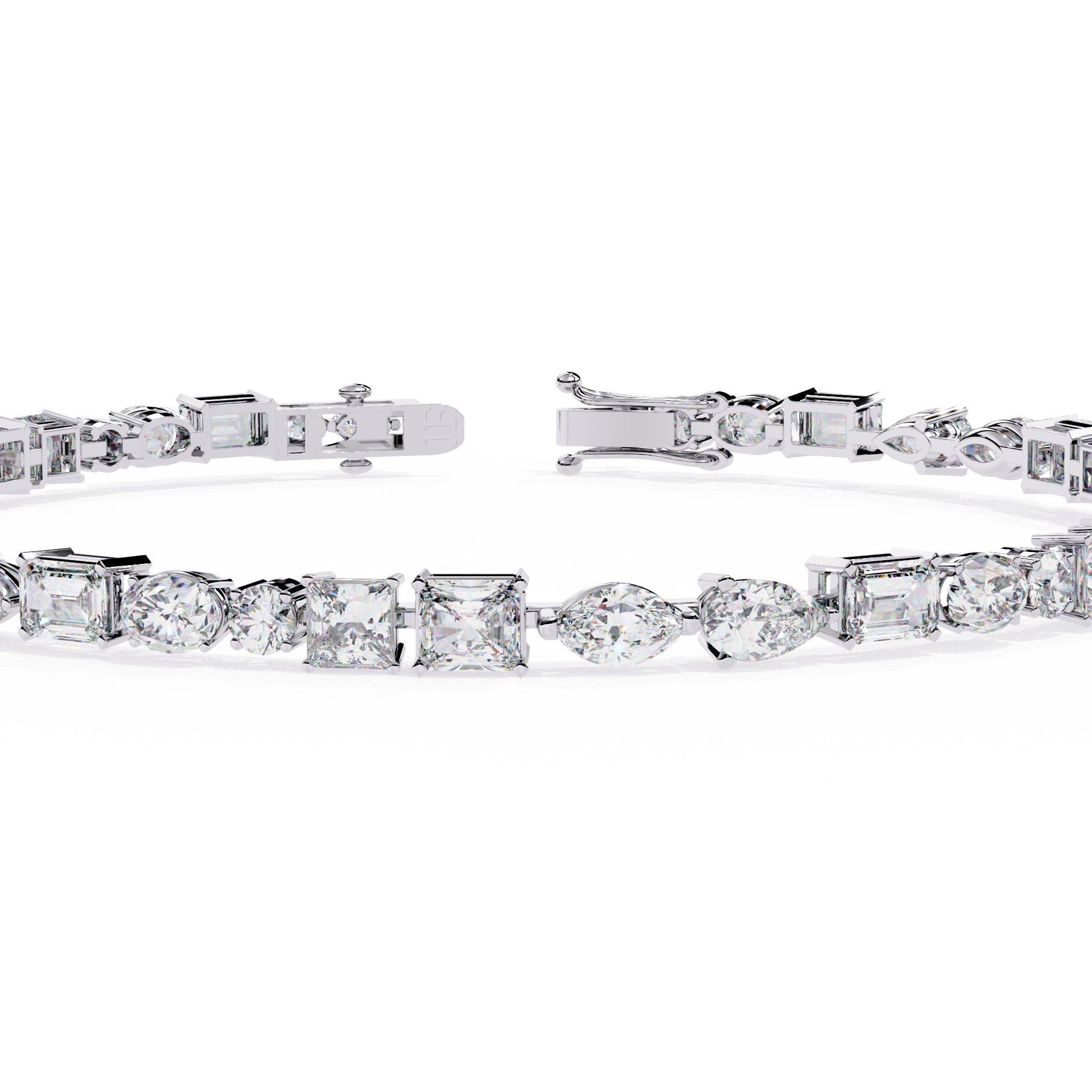 Cut Above – Luxurious Bracelet with Varied Diamond Shapes