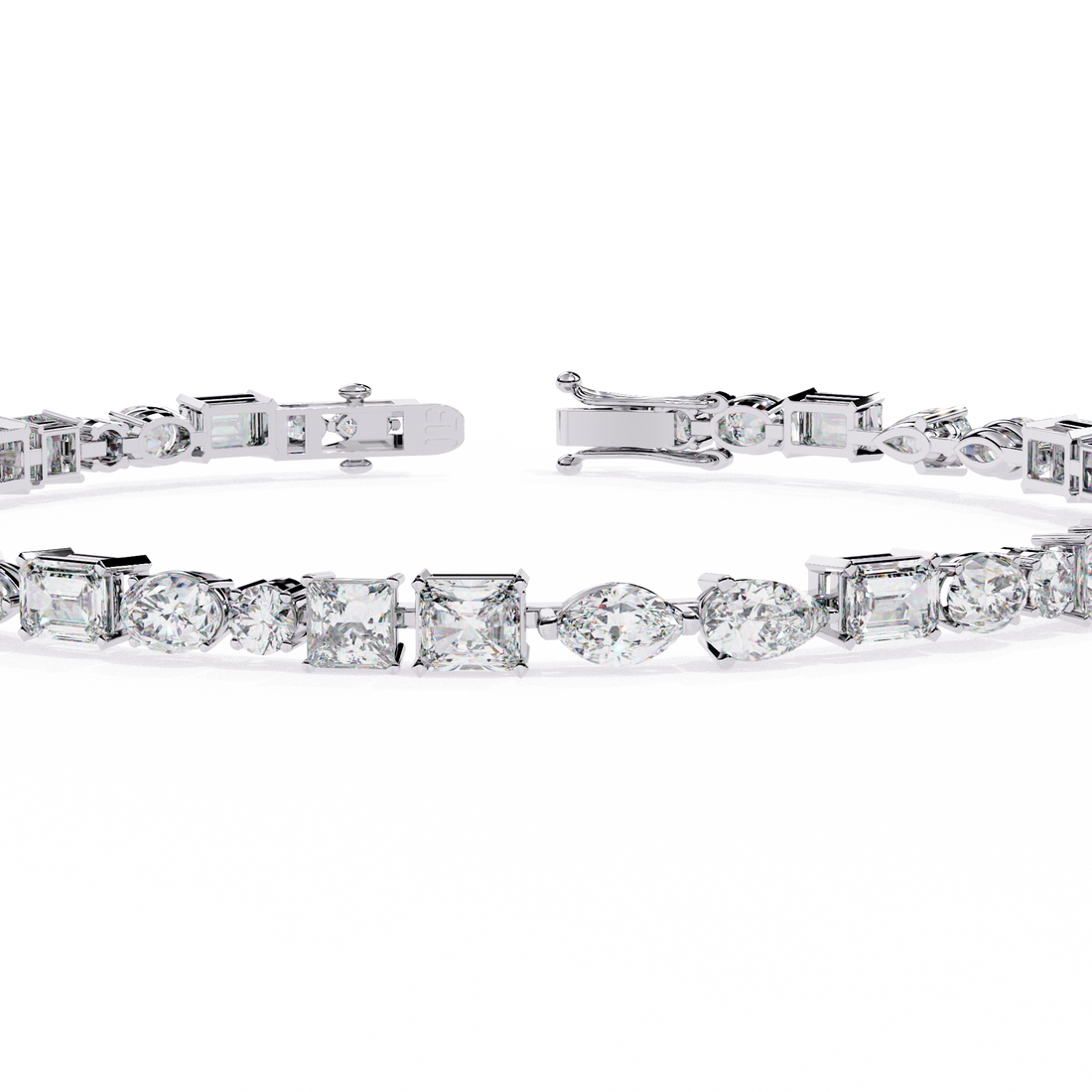 Cut Above – Luxurious Bracelet with Varied Diamond Shapes