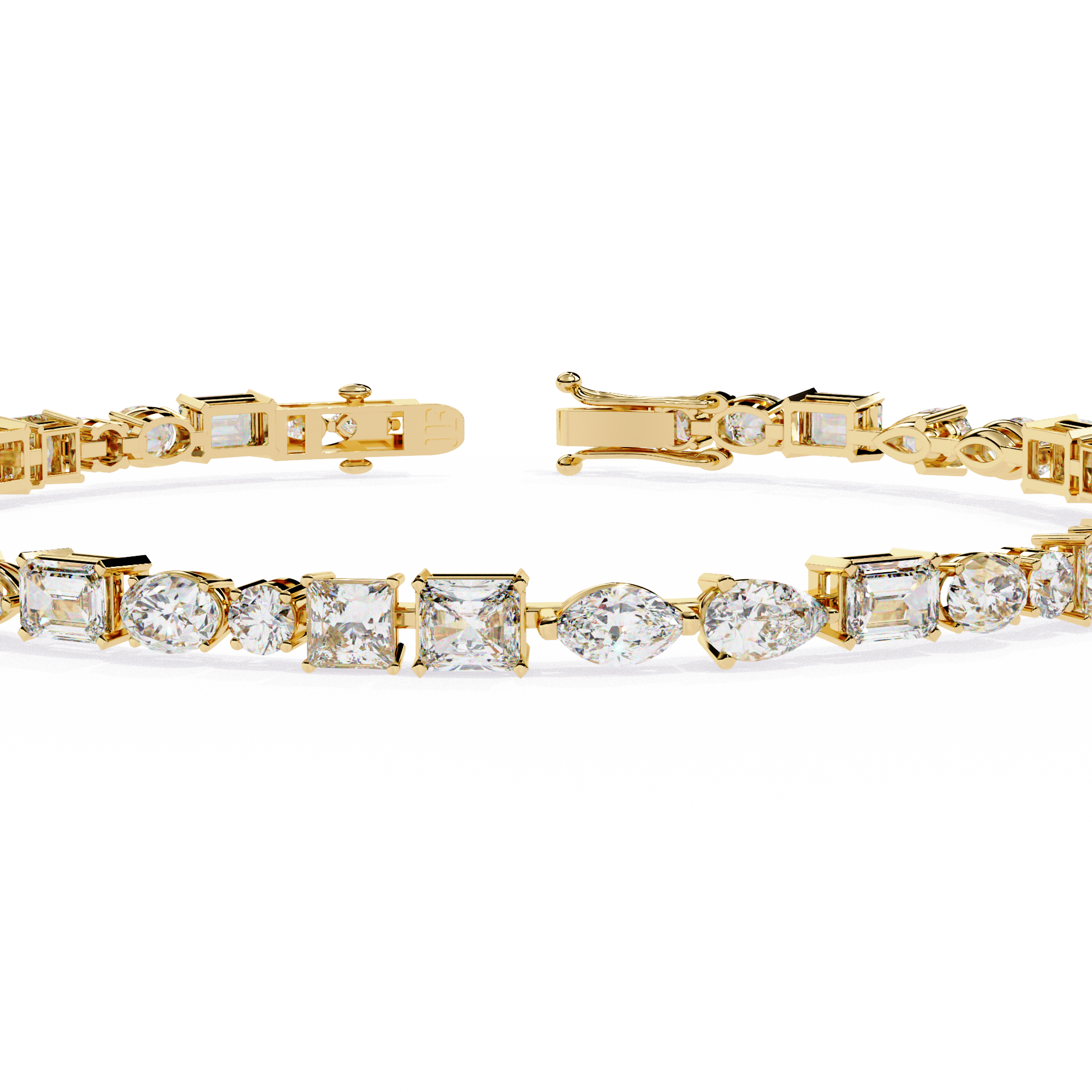 Cut Above – Luxurious Bracelet with Varied Diamond Shapes