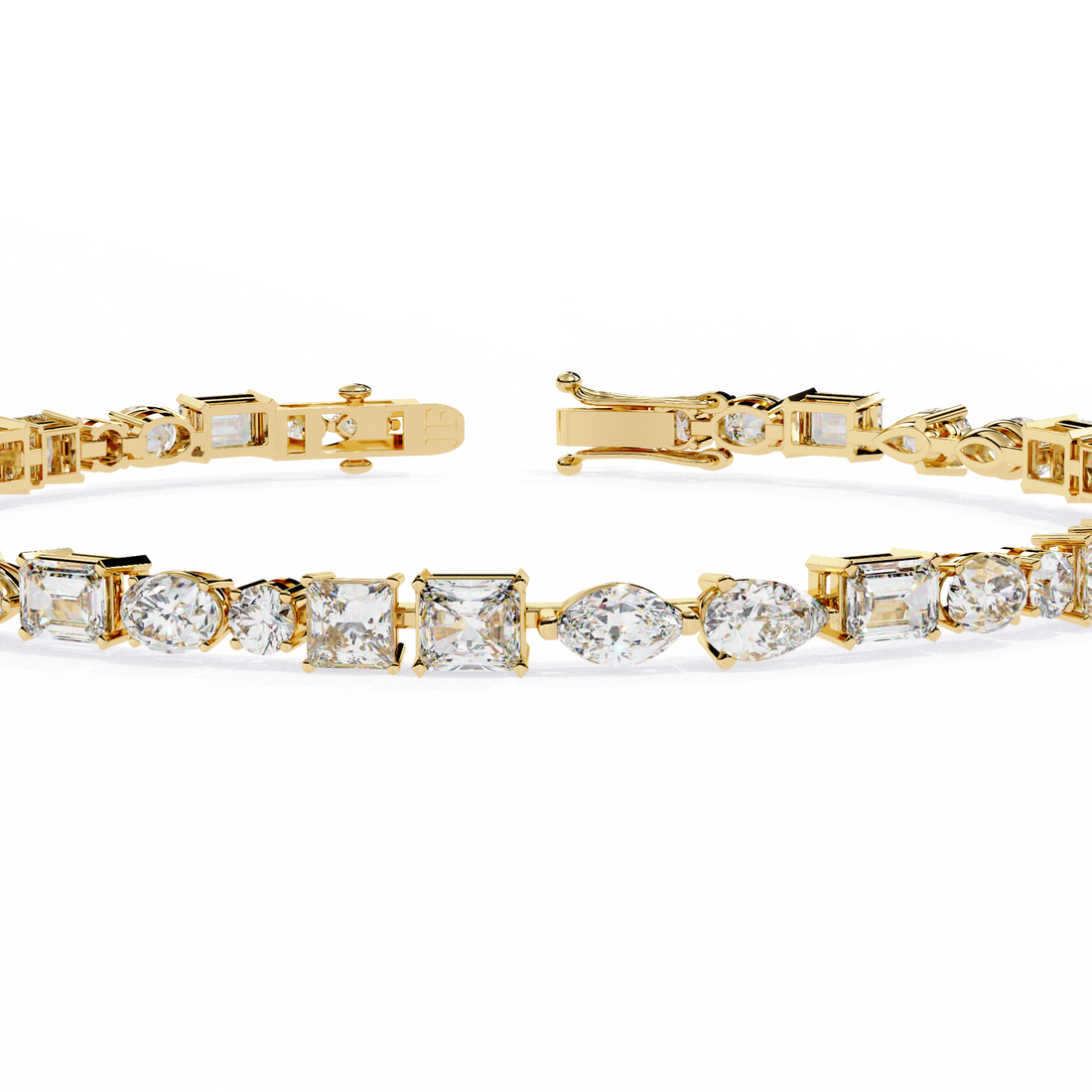Cut Above – Luxurious Bracelet with Varied Diamond Shapes