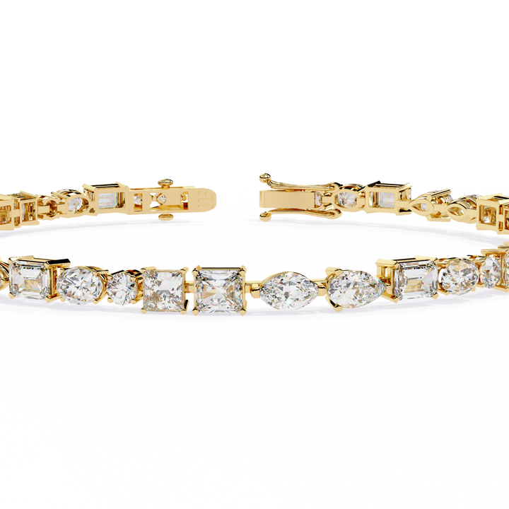 Cut Above – Luxurious Bracelet with Varied Diamond Shapes