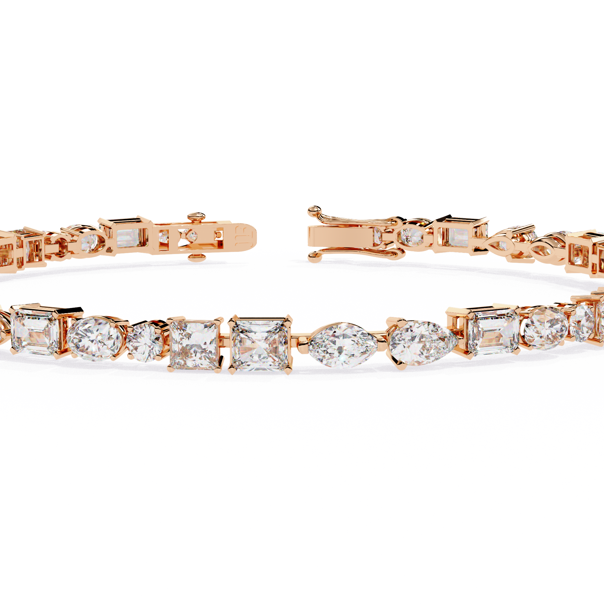 Cut Above – Luxurious Bracelet with Varied Diamond Shapes